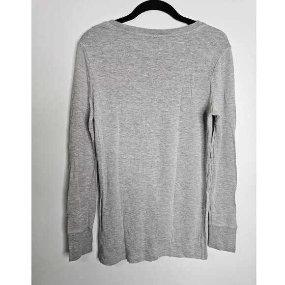 Athleta Nirvana Womens Heather Gray Twist Front Long Sleeve Sweatshirt Size Xs - Picture 3 of 9